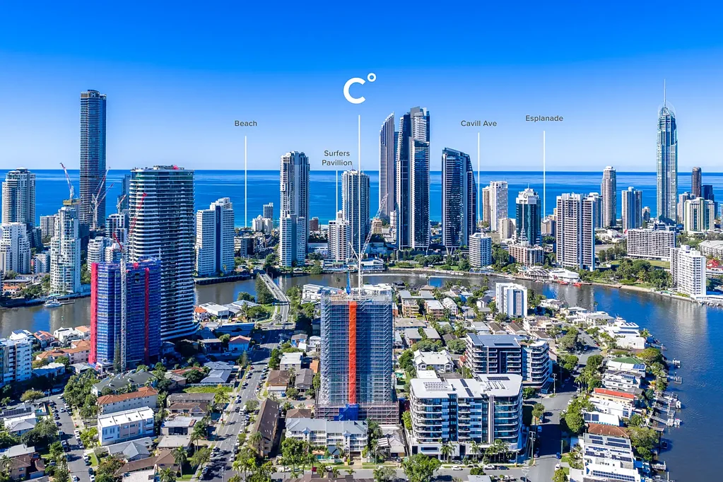 Surfers Paradise 3غرفة نوم Brand New Luxury Skyhome with Panoramic River, Ocean & Skyline Views