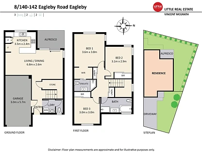 8/140-142 Eagleby Road, Eagleby, Brisbane - Southern Region, 3部屋, 2バスルーム, Townhouse