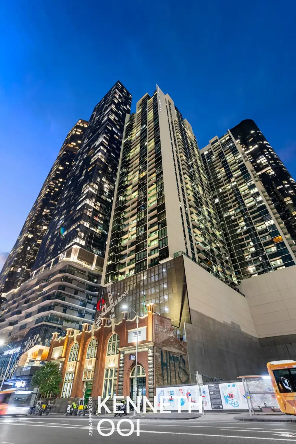 Melbourne 2chambre Luxury Level 38 Living in Melbourne One