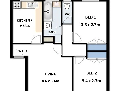 2/23 Eldridge Street, Footscray, Western Melbourne, 2 habitaciones, 1 baños, Apartment