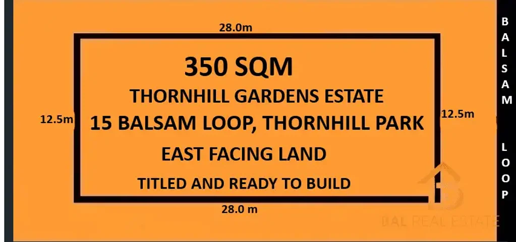 Thornhill Park  Premium East-Facing 350sqm Land Opportunity in Thornhill Park