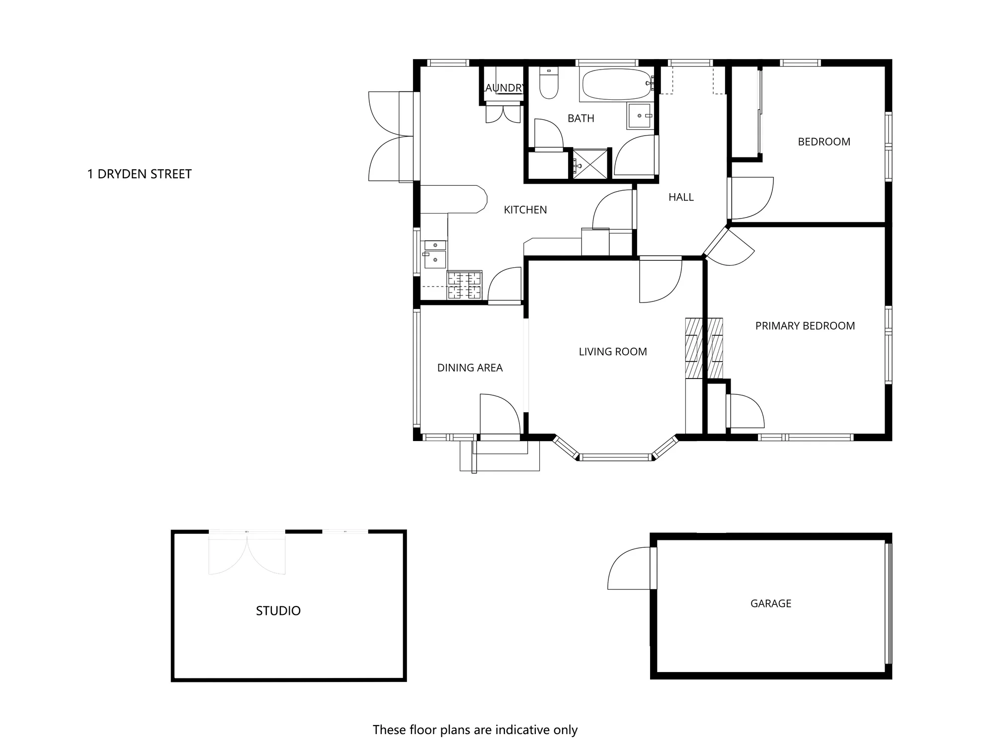 1 Dryden Street, Sumner, Christchurch, 2 habitaciones, 1 baños, House