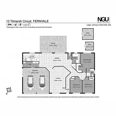 13 Titmarsh Circuit, Fernvale, QLD 4306, 3 phòng ngủ, 2 phòng tắm, House