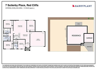 ਮੰਜ਼ਿਲ ਦੀ ਯੋਜਨਾ - 7 Sutterby Place, Red Cliffs, VIC 3496
