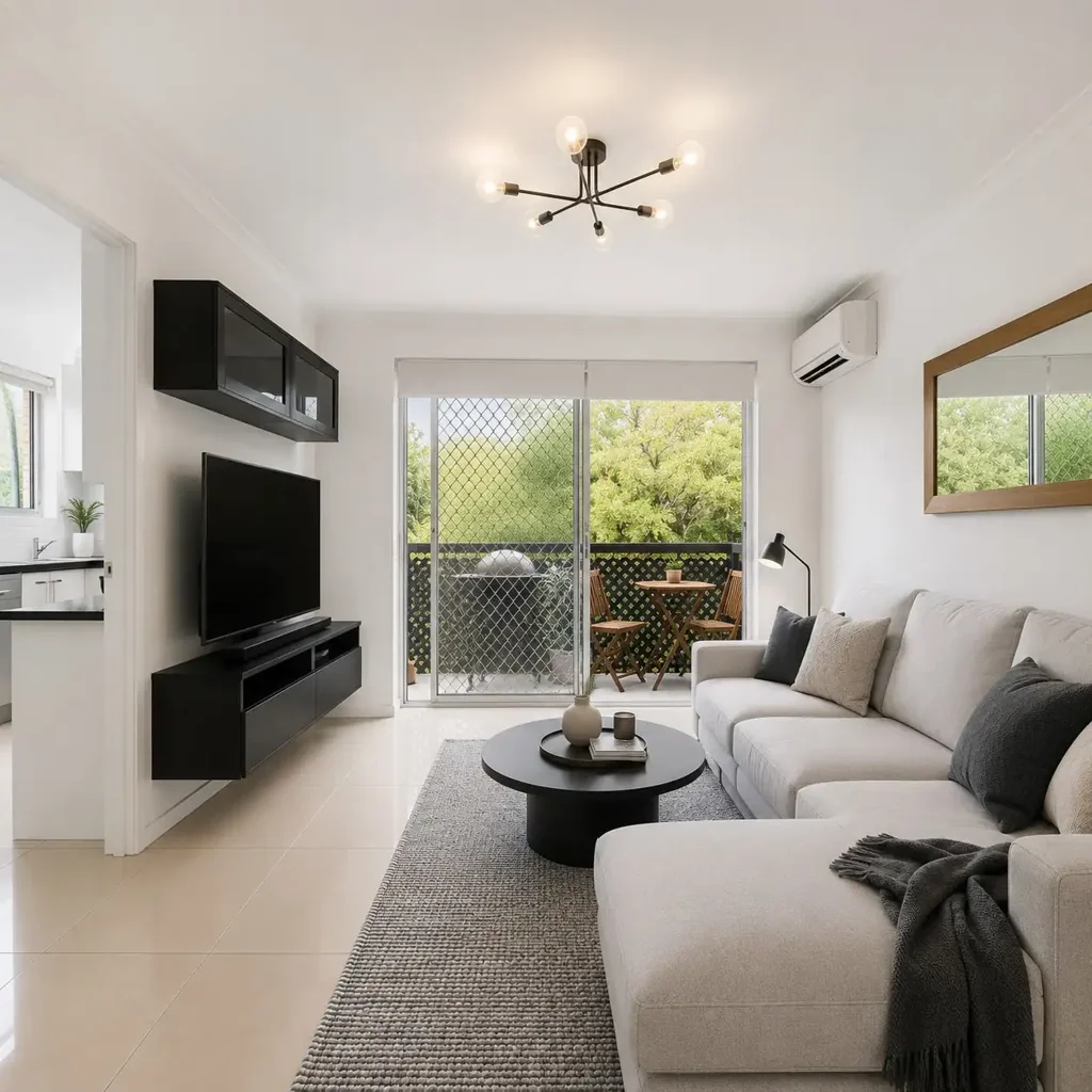 Light-filled living with leafy outlook in the heart of Ryde