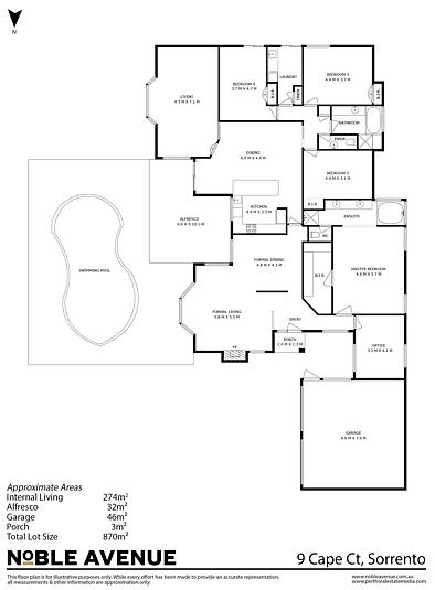 9 Cape Court, Sorrento, WA 6020, 4 chambres, 2 salles de bain, House