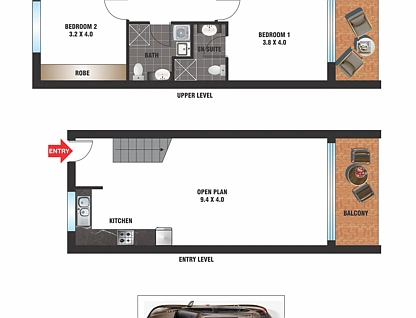 15/66-70 Parramatta Road, Camperdown, Inner West, 2 Kuwarto, 2 Banyo, Apartment
