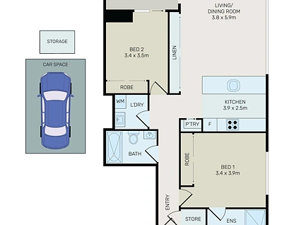 709/6 River Road West, Parramatta, Parramatta (Northwest suburbs), 2 રૂમ, 2 બાથરૂમ, Apartment