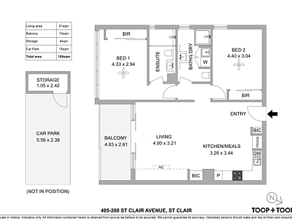 405/288 St Clair Avenue, St Clair, Western Adelaide, 2部屋, 2バスルーム, Apartment