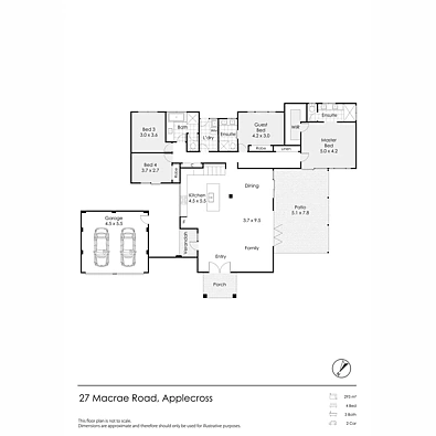 फ्लोर प्लान - 27 Macrae Road, Applecross, WA 6153