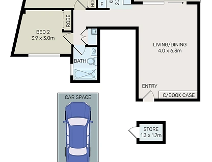 1201/6-10 Charles Street, Parramatta, Parramatta (Northwest suburbs), 2 chambres, 2 salles de bain, Unit