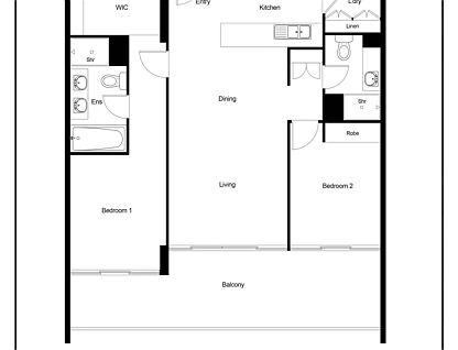 1702/96 Bow River Crescent, Burswood, South East Perth, 2部屋, 2バスルーム, Apartment