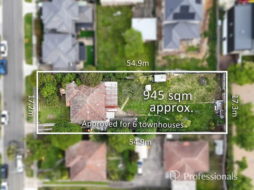Notting Hill 2房 945sqm矩形地块 临街面宽17.17m 高增长走廊 多联排别墅潜力 卓越租金回报 蓝筹土地机会 Prime Development Opportunity: Approved for 6 Townhouses - 945sqm Rectangular Block in Growth Zone