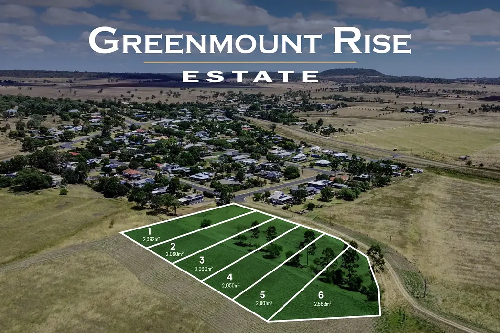 Greenmount  GREENMOUNT RISE ESTATE – LARGE LOTS FROM $249,000!