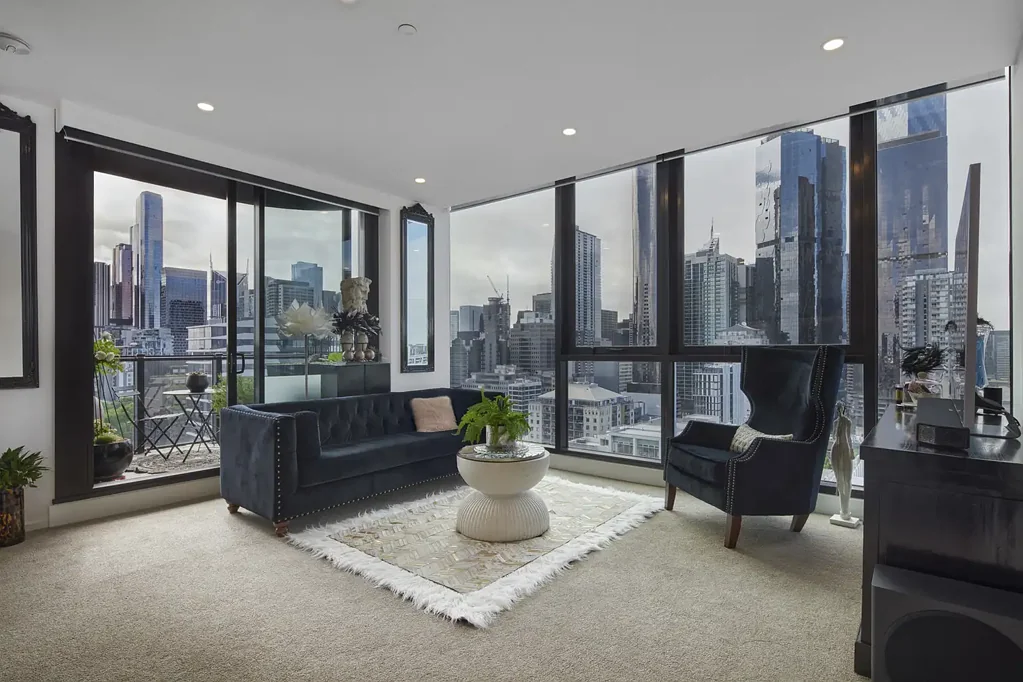 West Melbourne 2房 获奖顶层复式 2卧2卫Miele厨房 私人阳台 城市景观 礼宾服务 CBD近便 Penthouse-Level Living in the Prestigious Parkhill Development