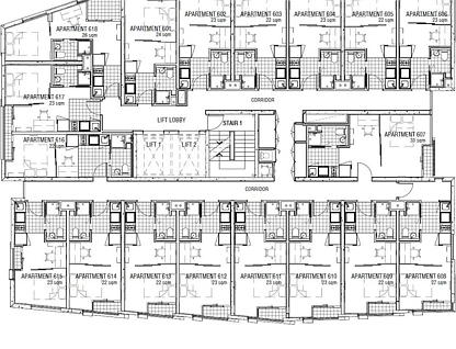 607/131 Pelham Street, Carlton, Melbourne CBD, 1 phòng ngủ, 1 phòng tắm, Apartment