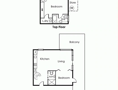 9/45-47 Nelson Street, St Kilda East, Melbourne CBD, 2 ห้องนอน, 2 ห้องน้ำ, Apartment