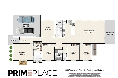 48 Opossum Circuit, Springfield Lakes, QLD 4300, 4 Bedrooms, 2 Bathrooms, House