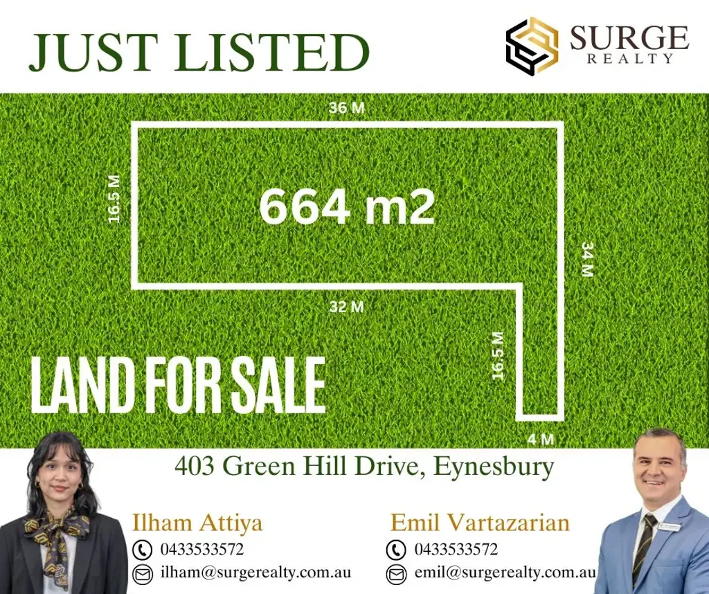 Eynesbury LARGE BLOCK OF LAND WITH A HIDDEN DRIVEWAY !