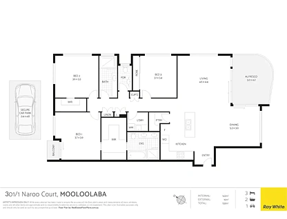 301/1 Naroo Court, Mooloolaba, QLD 4557, 3 침실, 2 욕실, Unit