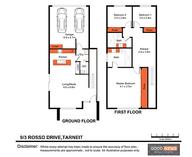9/3 Rosso Drive, Tarneit, VIC 3029, 3房, 2浴, House