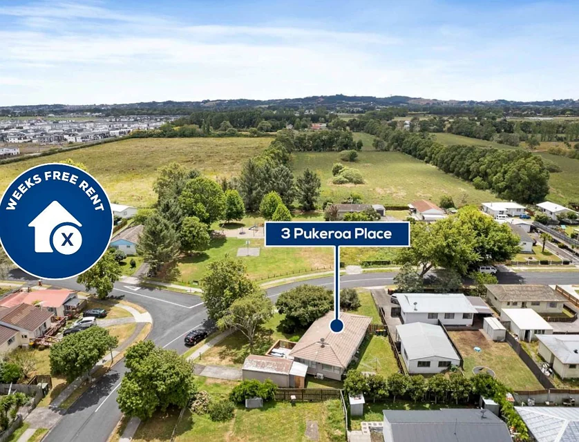 3 Pukeroa Place, Papakura, Auckland, 4房, 1浴, 整租独立别墅