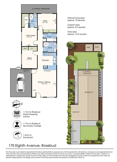 170 Eighth Avenue, Rosebud, VIC 3939, 3 Bedrooms, 2 Bathrooms, House
