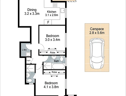7/19-21 Noble Street, Allawah, St George, 2 침실, 2 욕실, Apartment