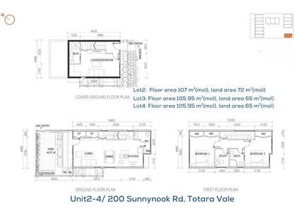 Unit 4/200 Sunnynook Road, Totara Vale, North Shore City, 2 રૂમ, 2 બાથરૂમ, Townhouse