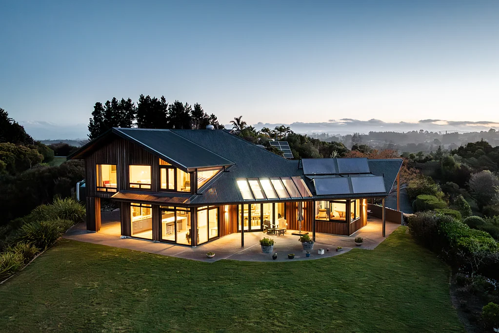 Mapua Designer home on native woodland with views