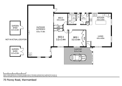 75 Fitzroy Road, Warrnambool, VIC 3280, 3 Bedrooms, 1 Bathrooms, House