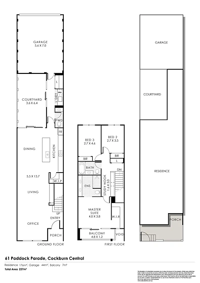 61 Paddock Parade, Cockburn Central, WA 6164, 3 slaapkamers, 2 badkamers, House