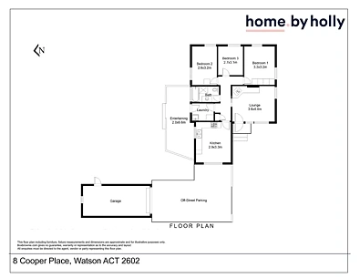 8 Cooper Place, Watson, ACT 2602, 3 rūma, 1 rūma horoi, House