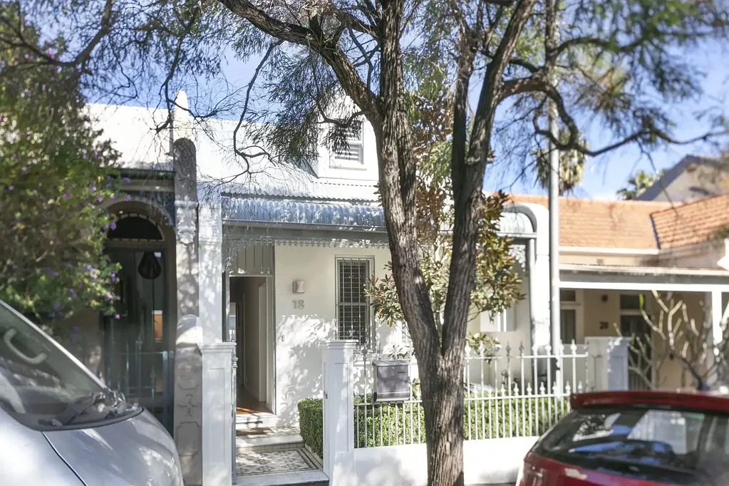 Renovated terrace in quiet leafy street