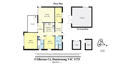 5 Elletson Court, Dandenong, VIC 3175, 3 chambres, 1 salles de bain, House