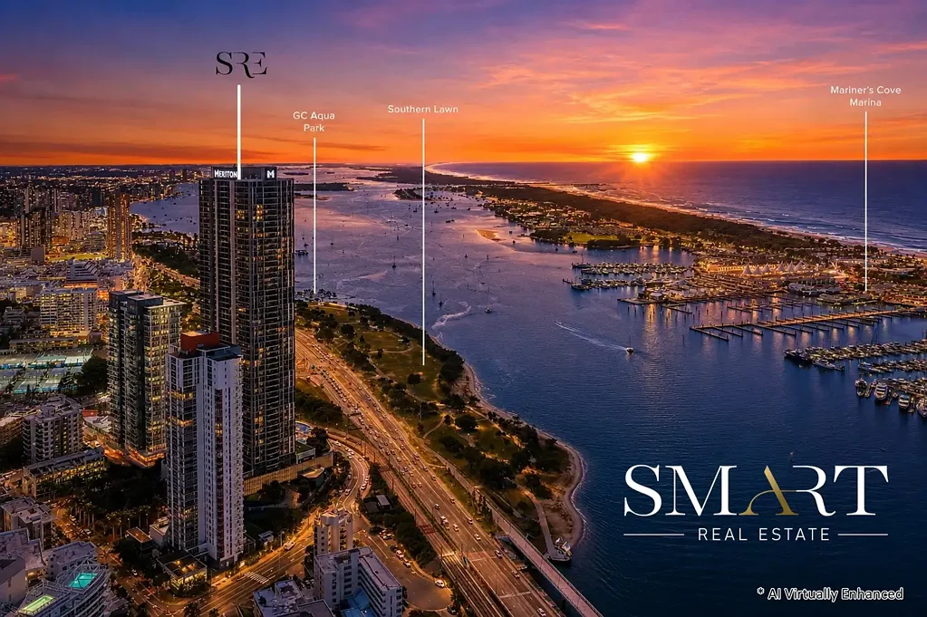 Southport 2कमरा 32nd Floor - Stunning 180° Ocean & Broadwater Views! New Paint & Flooring!