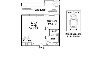 110/80 Speakmen Street, Kensington, Melbourne CBD, 1 कमरे, 1 बाथरूम, Apartment