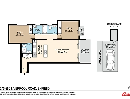 7/276-280 Liverpool Road, Enfield, Inner West, 2 कमरे, 2 बाथरूम, Apartment