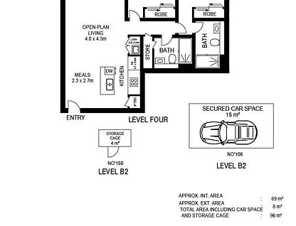 404/81A Lord Sheffield Circuit, Penrith, Outer Western Sydney, 2 غرف, 2 حمامات, Apartment