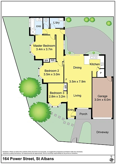 Plano ng Bahay - 164 Power Street, St Albans, VIC 3021