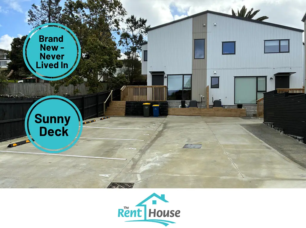 Brand New 3-Bedroom Townhouse with Sunny Covered Deck