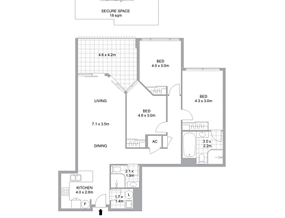 98/804 Bourke Street, Waterloo, Eastern Suburbs, 3 habitaciones, 2 baños, Apartment
