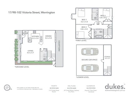 17/98-102 Victoria Street, Werrington, Outer Western Sydney, 3 غرف, 2 حمامات, Townhouse