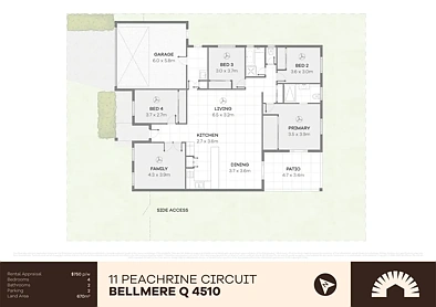 11 Peacherine Circuit, Bellmere, QLD 4510, 4 slaapkamers, 2 badkamers, House