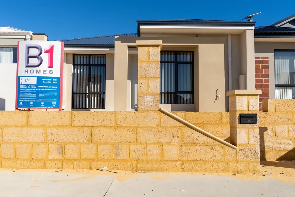 Brand-new home with parkland outlook.