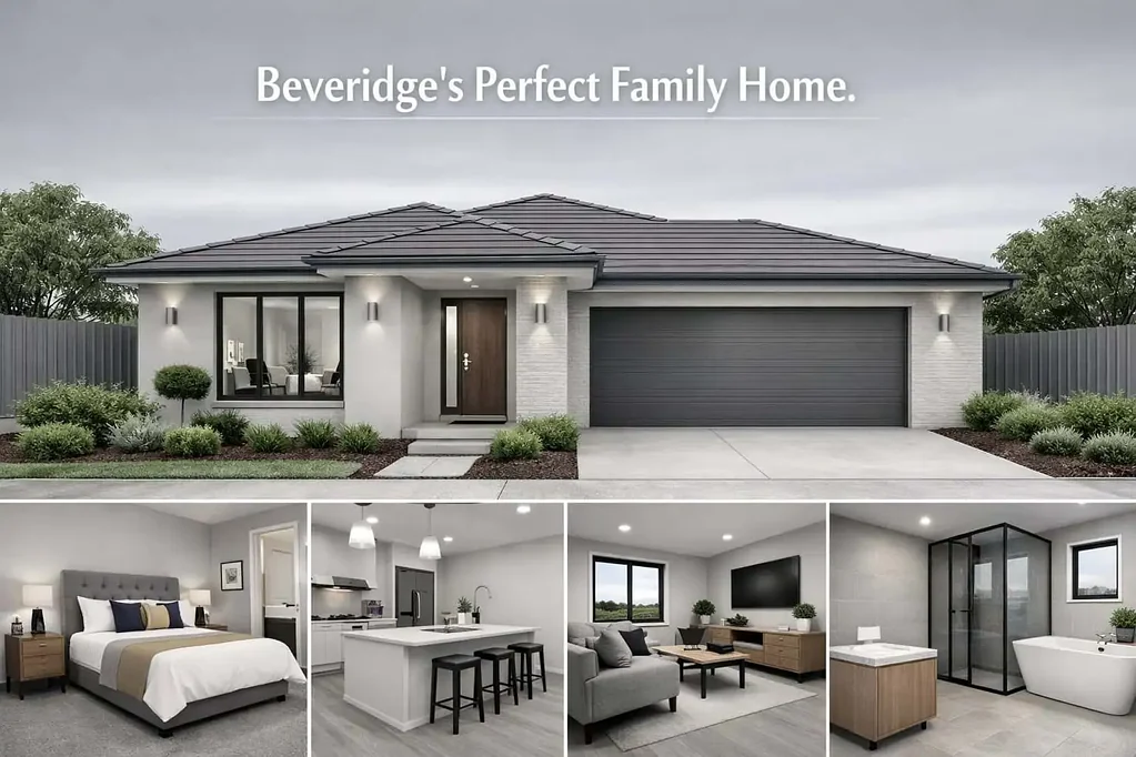 Beveridge 4બેડરૂમ 4 Bedrooms. 2 Bathrooms. 2 Garages. Pure Lifestyle. Beveridge’s Perfect Family Home.