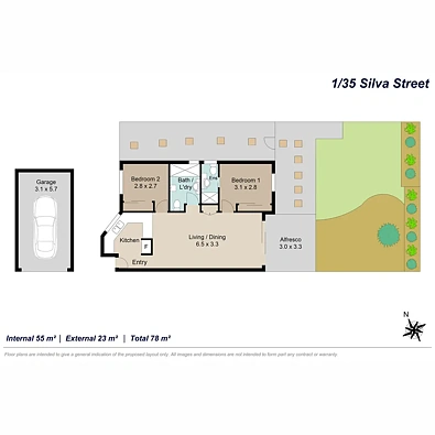 1/35 Silva Street, Ascot, QLD 4007, 2 slaapkamers, 2 badkamers, Unit