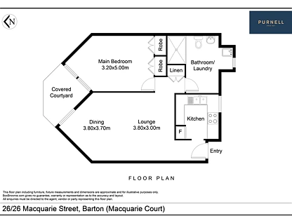 26/26 Macquarie Street, Barton, ACT 2600, 1 phòng ngủ, 1 phòng tắm, Apartment