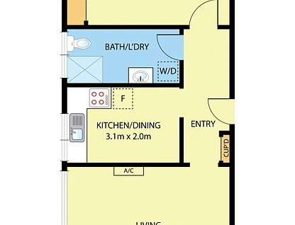2/653 Park Street, Brunswick, North Melbourne, 1房, 1浴, Apartment