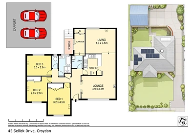 45 Sellick Drive, Croydon, VIC 3136, 3房, 1浴, House